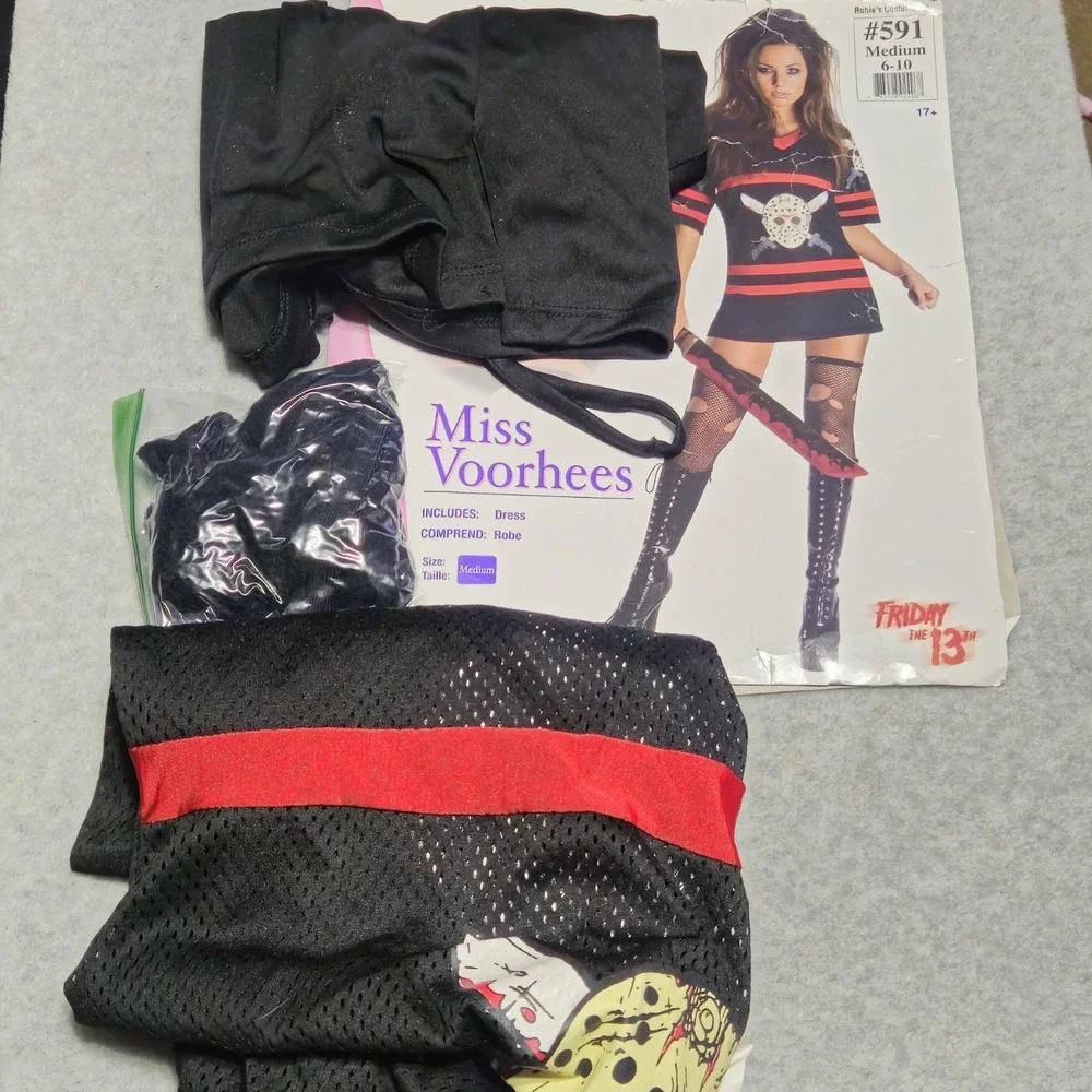 Friday the 13th Miss Voorhees Costume Womens M 6-10 Jason Horror Halloween